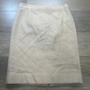 Elegant Cream Pencil Skirt
